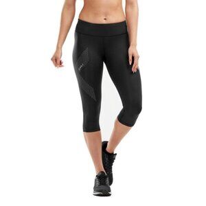 NWT 2XU Mid-Rise Compression 3/4 Tights Black